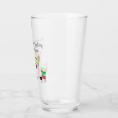 Kerst Drink Moppen Cocktail  Glas (Links)