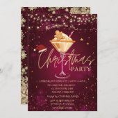 Kerst Drink peperkoek koekje rode kerst Kaart (Voorkant / Achterkant)