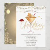 Kerst Drink Pindakaas Koek Sterren Kaart (Voorkant / Achterkant)