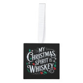Kerst Drink Whiskey Lovers Drinker Gezegde Decoratie (Voorkant)