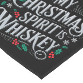 Kerst Drink Whiskey Lovers Drinker Gezegde Korte Tafelloper (Hoek)