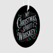Kerst Drink Whiskey Lovers Drinker Gezegde Ornament (voorkant)