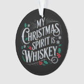 Kerst Drink Whiskey Lovers Drinker Gezegde Ornament (voorkant)