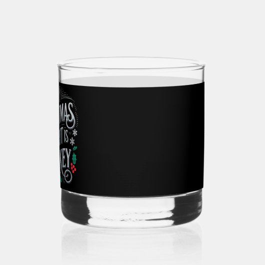 Kerst Drink Whiskey Lovers Drinker Gezegde Whisky Glas (Rechts)