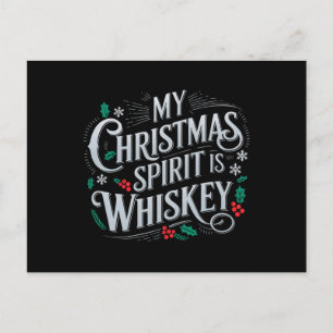 Kerst Drinken Whisky Liefhebbers Drinker Zeggen  Briefkaart
