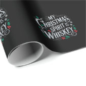 Kerst Drinken Whisky Liefhebbers Drinker Zeggen Cadeaupapier (Rol Hoek)