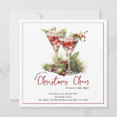 Kerst Drinkjes Nieuwe Thuis Kerstmis Feestdagenkaart (Voorkant)