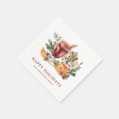 Kerst Drinkservet Cocktail Servet (Hoek)