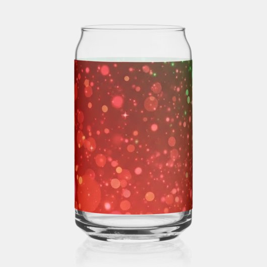Kerst Drinkset Blikvorm Glas (Voorkant)