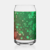 Kerst Drinkset Blikvorm Glas (Achterkant)