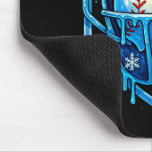 Kerst Drip Honkbal Catcher Masker Ijsje Drip Muismat (Hoek)