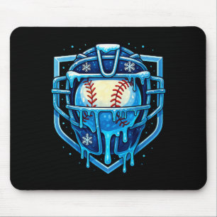 Kerst Drip Honkbal Catcher Masker Ijsje Drip Muismat
