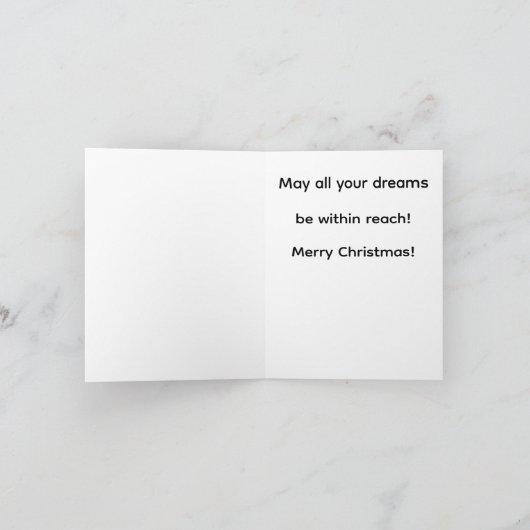 Kerst Dromen Kaart (Binnen)
