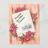 Kerst, dromen van een witte feestdagenkaart (Voorkant)