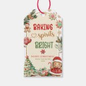 Kerst Dropkoek Koekjes Cadeau Labels Cadeaulabel (Voorkant)
