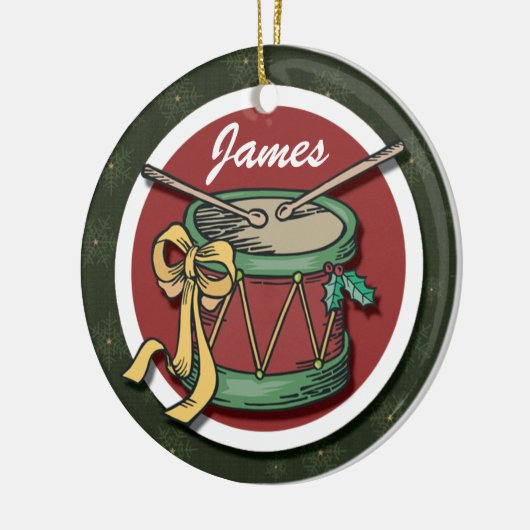 Kerst Drum Ornament (Links)