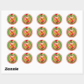Kerst Drumboy Geen Pinda Stickers (Vel)