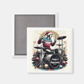 Kerst Drummer Koelkast Magnet (Voorkant / Achterkant)