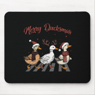 Kerst Ducks Merry Ducksmas Funny Animals Holde Muismat