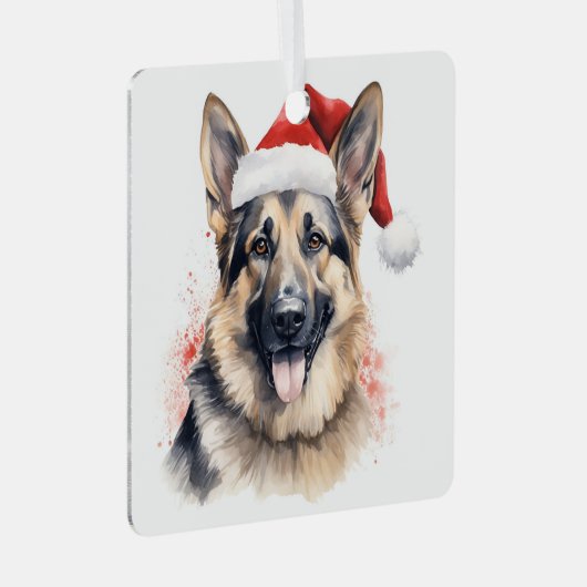 Kerst Duitse Herder vakantie ornament (Voorkant Rechts)