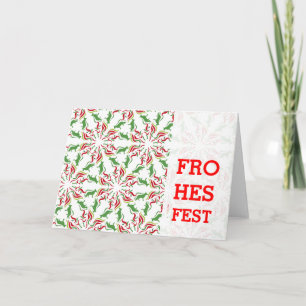 Kerst Duitse Herdershond Feestdagen Kaart