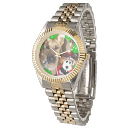 Kerst Duitse Herdershond & Speelgoed Rendier Horloge