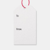 Kerst Duitse herdershonden Cadeaulabel (Achterkant)