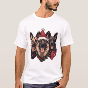 Kerst Duitse herdershonden T-shirt