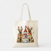 Kerst Duitse herdershonden Tote Bag (Achterkant)