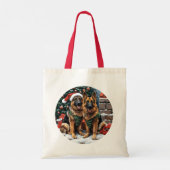 Kerst Duitse herdershonden Tote Bag (Achterkant)