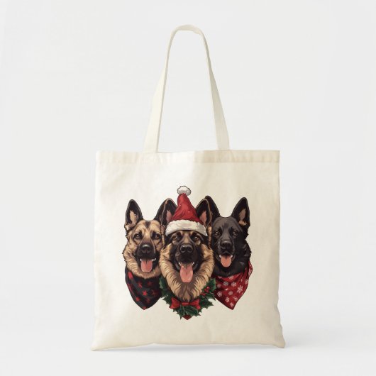 Kerst Duitse herdershonden Tote Bag (Voorkant)