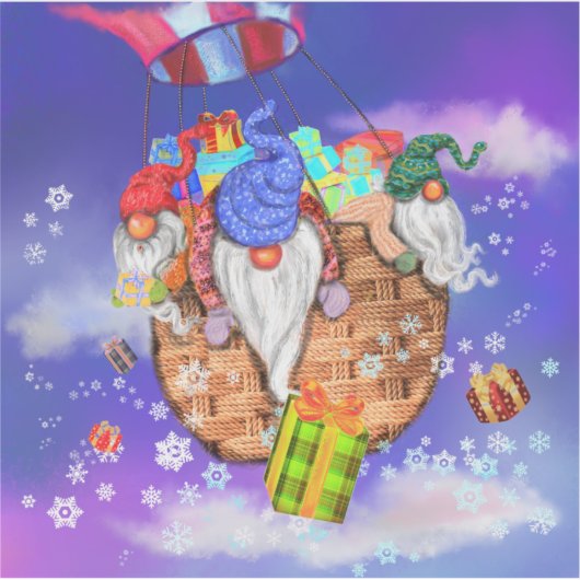 Kerst Dwergen Sticker (Voorkant)
