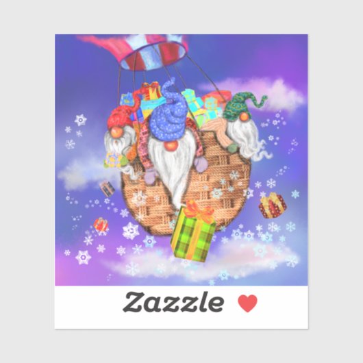 Kerst Dwergen Sticker (Vel)