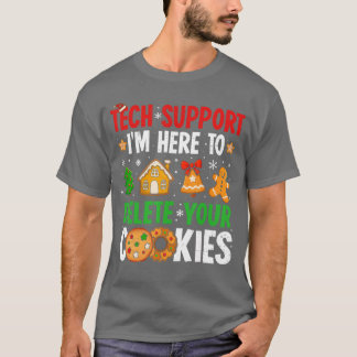 Kerst-echo-ondersteuning hier om cookies te verwij t-shirt