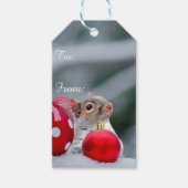 Kerst Eekhoorn cadeau labels Cadeaulabel (Voorkant)