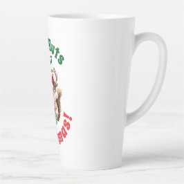 Kerst Eekhoorn & gewei & geschenkdoos Latte Mok