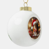 Kerst eekhoorn houden Ornament (Links)