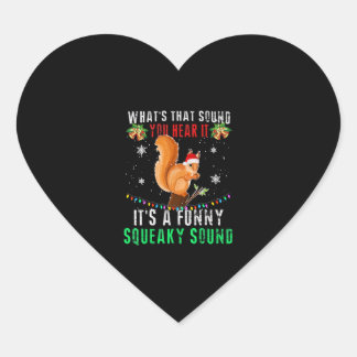 Kerst Eekhoorn Lelijk Hart Sticker