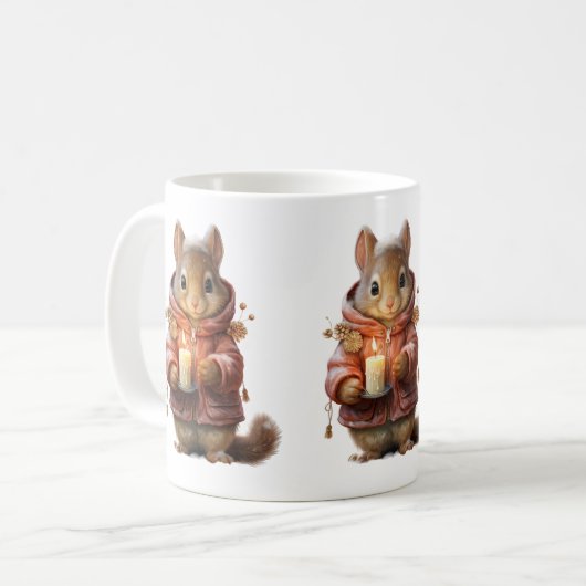 Kerst Eekhoorn Mok (Voorkant links)