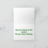 Kerst Eekhoorn Vakantie Groet Kaart (Binnen)