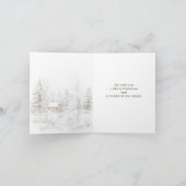 Kerst Eekhoorns Winter Forest Feestdagen Kaart (Binnen)