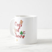 Kerst, een kopje juichen koffiemok (Voorkant links)