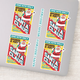 Kerst Een nacht Alleen Sinterklaas In Persoon Sticker