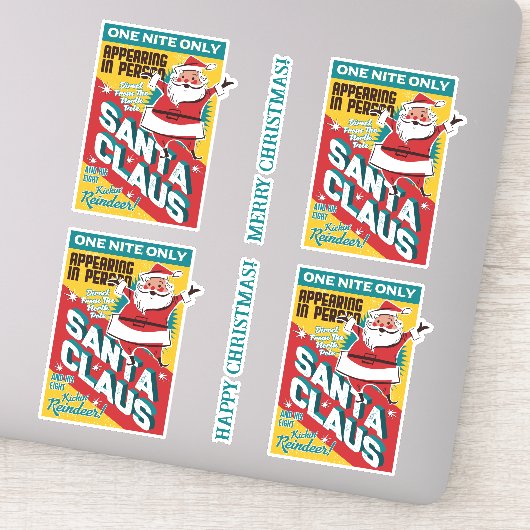 Kerst Een nacht Alleen Sinterklaas In Persoon Sticker (Detail)