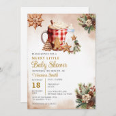 Kerst Een vrolijk klein Baby shower peperkoek Kaart (Voorkant / Achterkant)