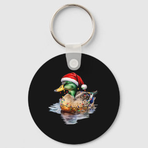 Kerst Eend Jagen Kerstman Kerstman Light Country M Sleutelhanger