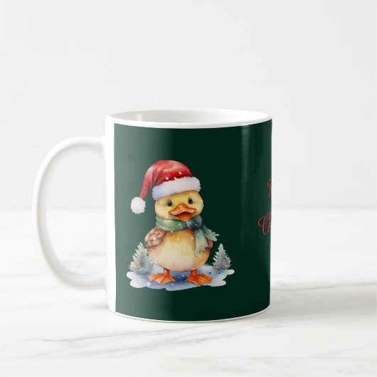 Kerst Eend Koffiemok (Links)