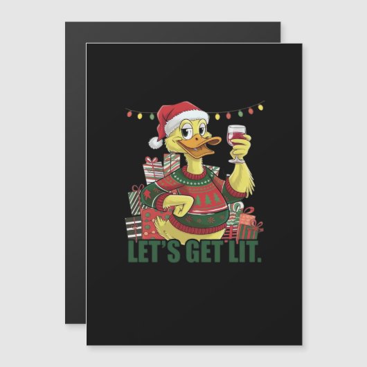 Kerst Eend, Laten we het Licht Aan doen  (Voorkant / Achterkant)