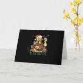 Kerst Eend, laten we oplichten Kaart (Gele Bloem)