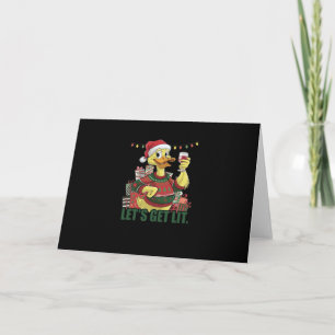 Kerst Eend, laten we oplichten Kaart